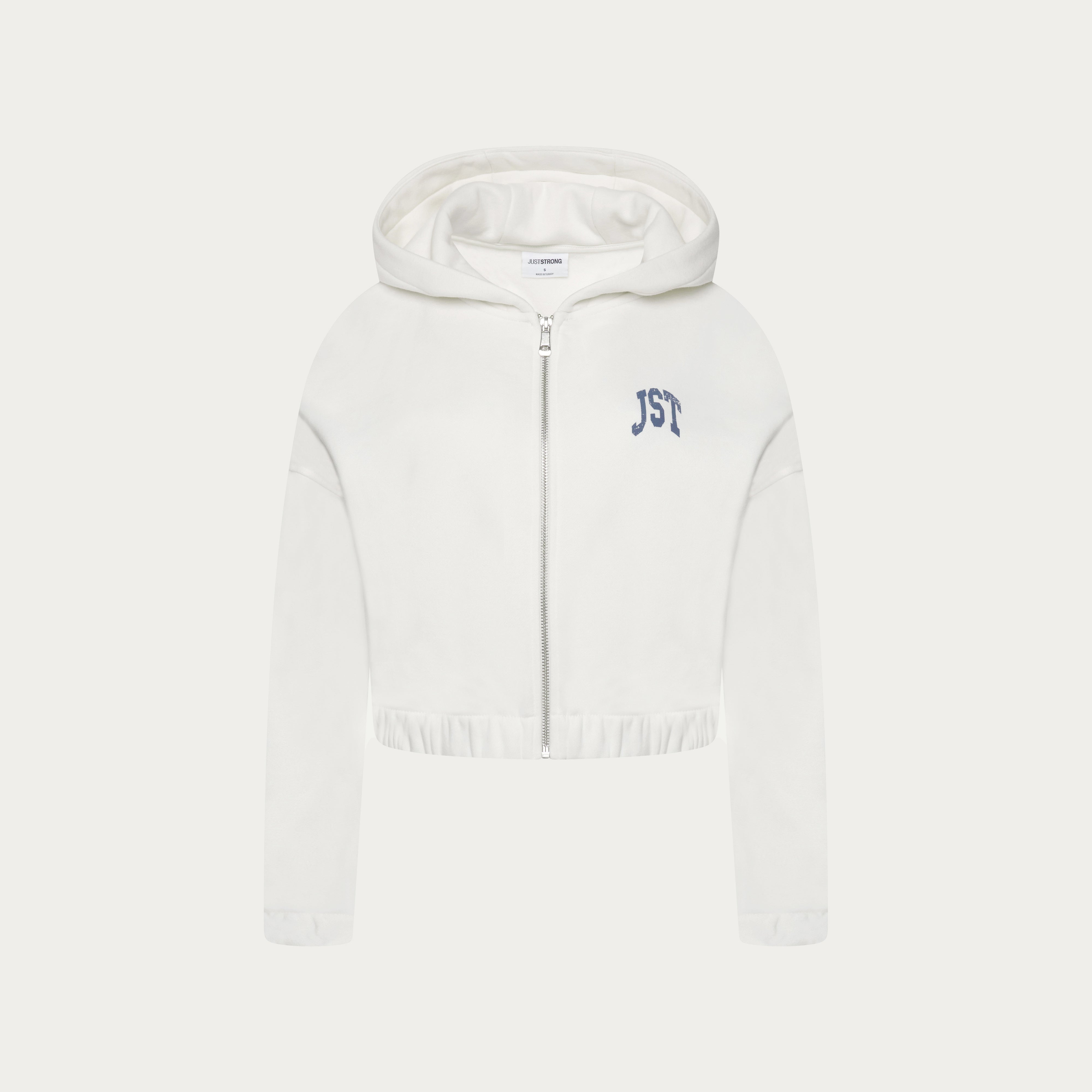 Training Club Crop Zip Up - Vintage Stone