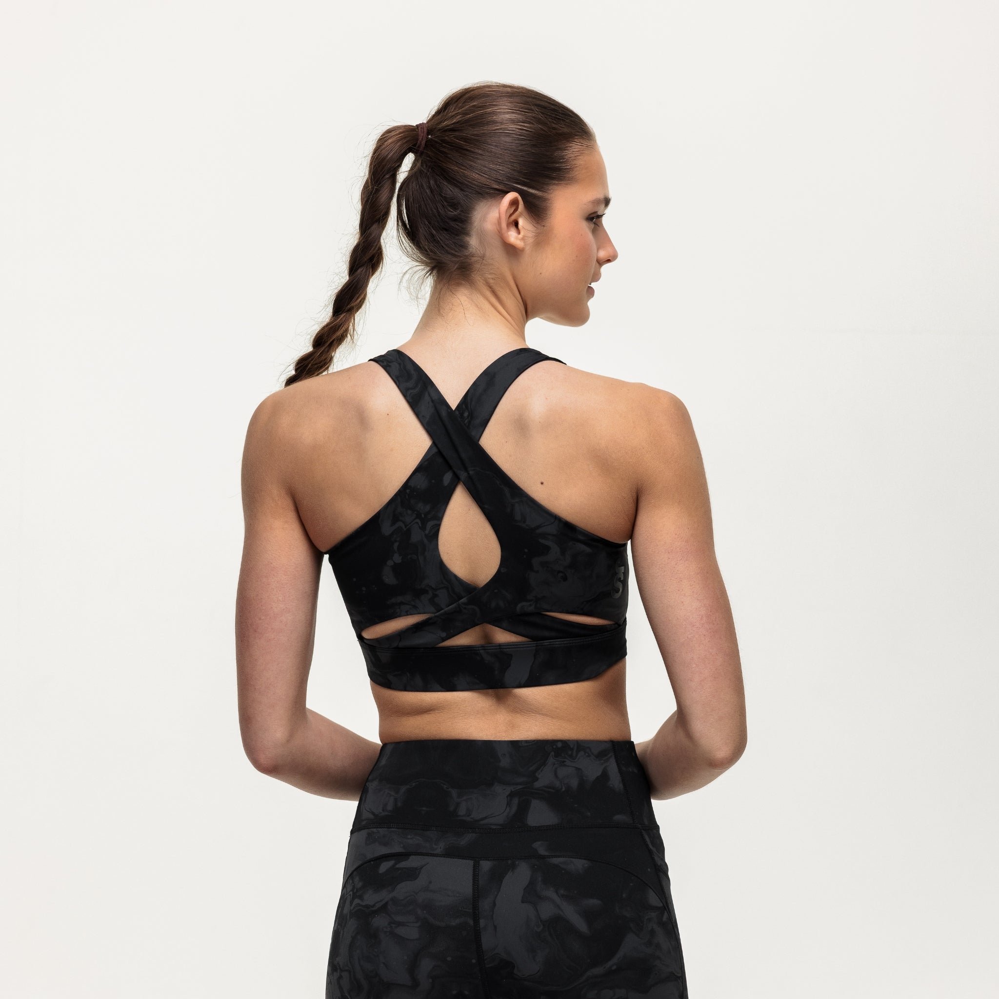 Flex Medium Support Bra - Slate Marble