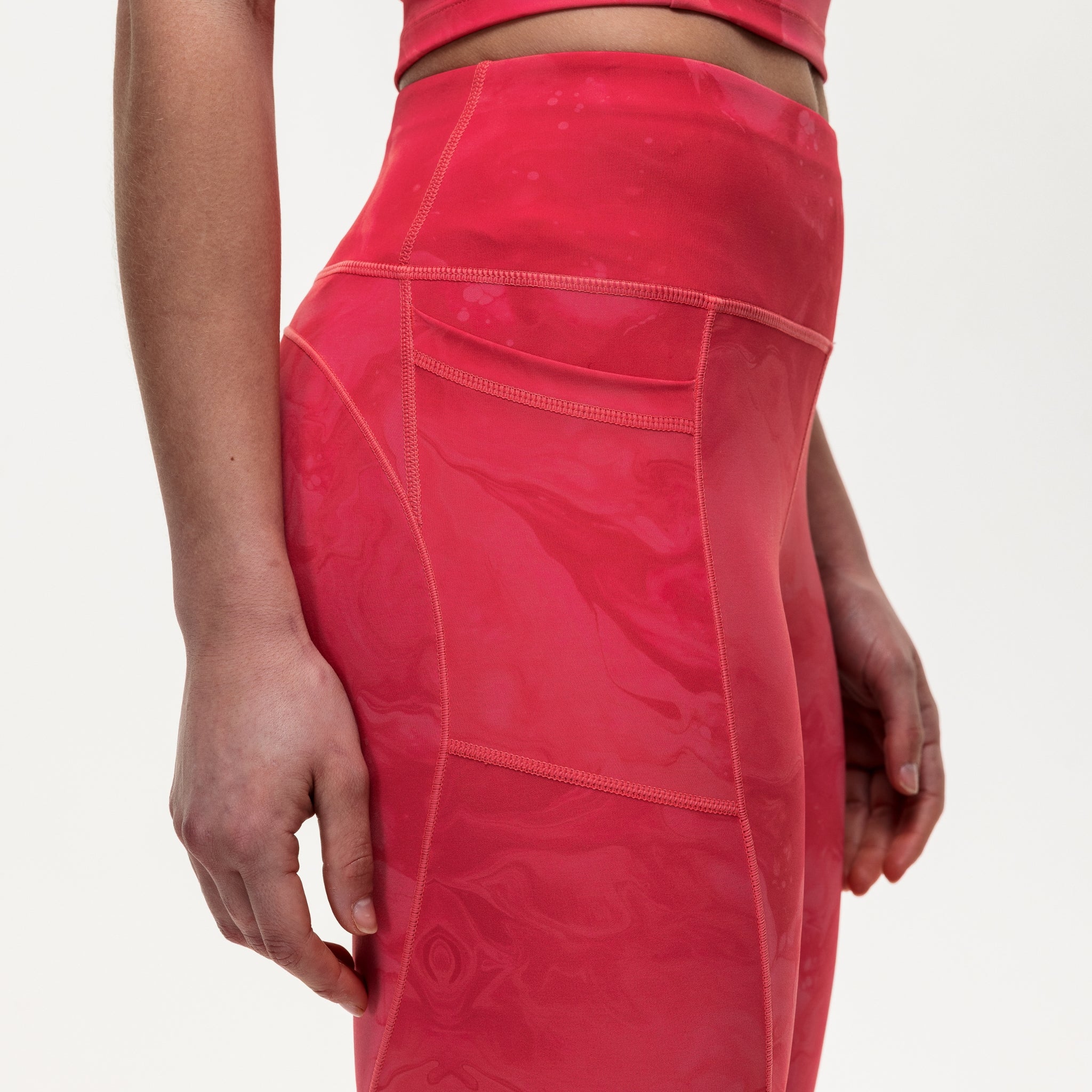 Power 7/8 Training Leggings - Coral Marble