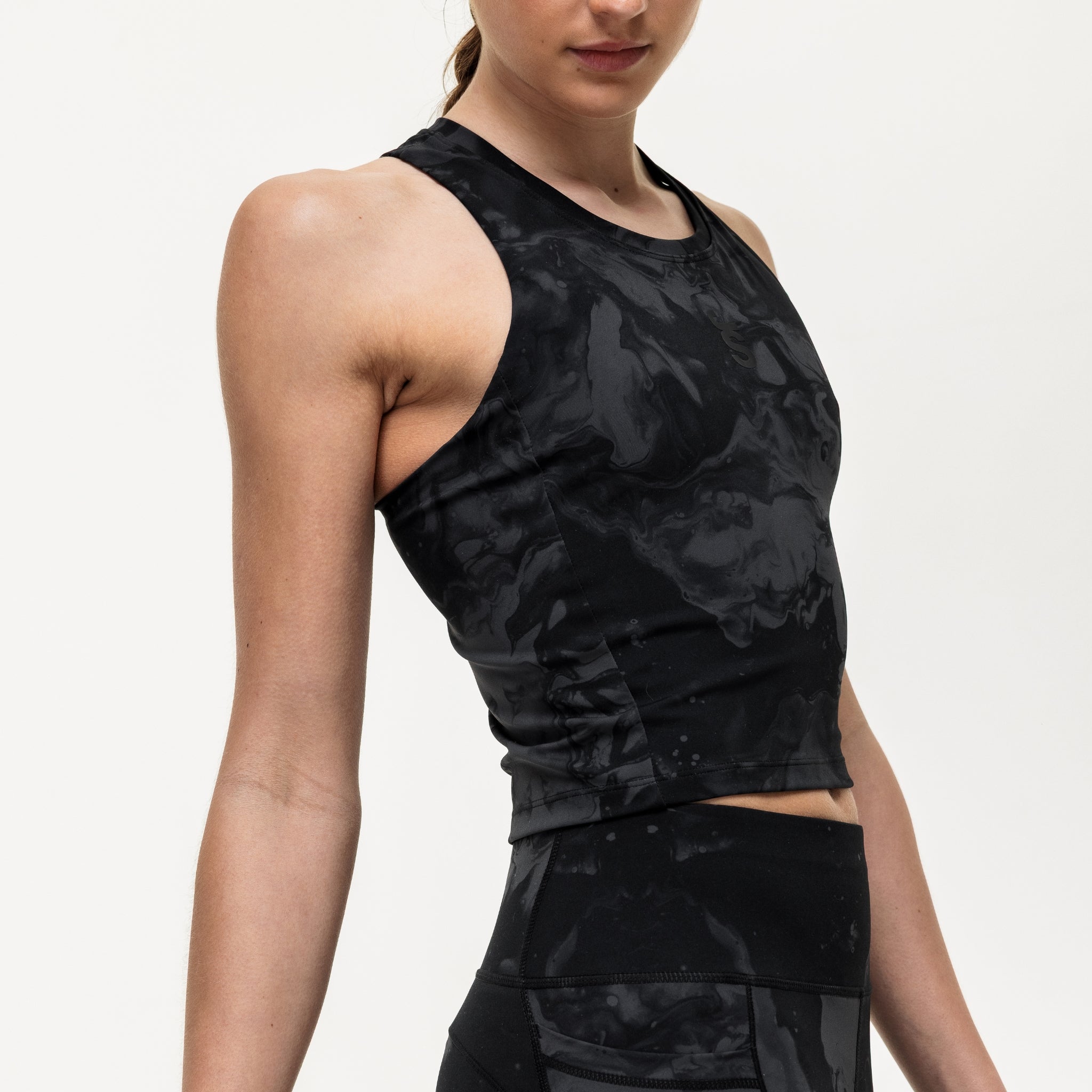 Training Crop Tank - Slate Marble