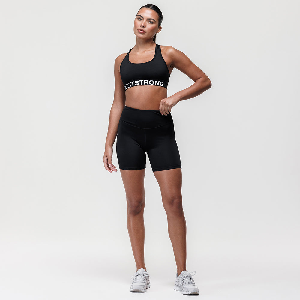 Motion High Rise Biker Shorts - Black Onyx