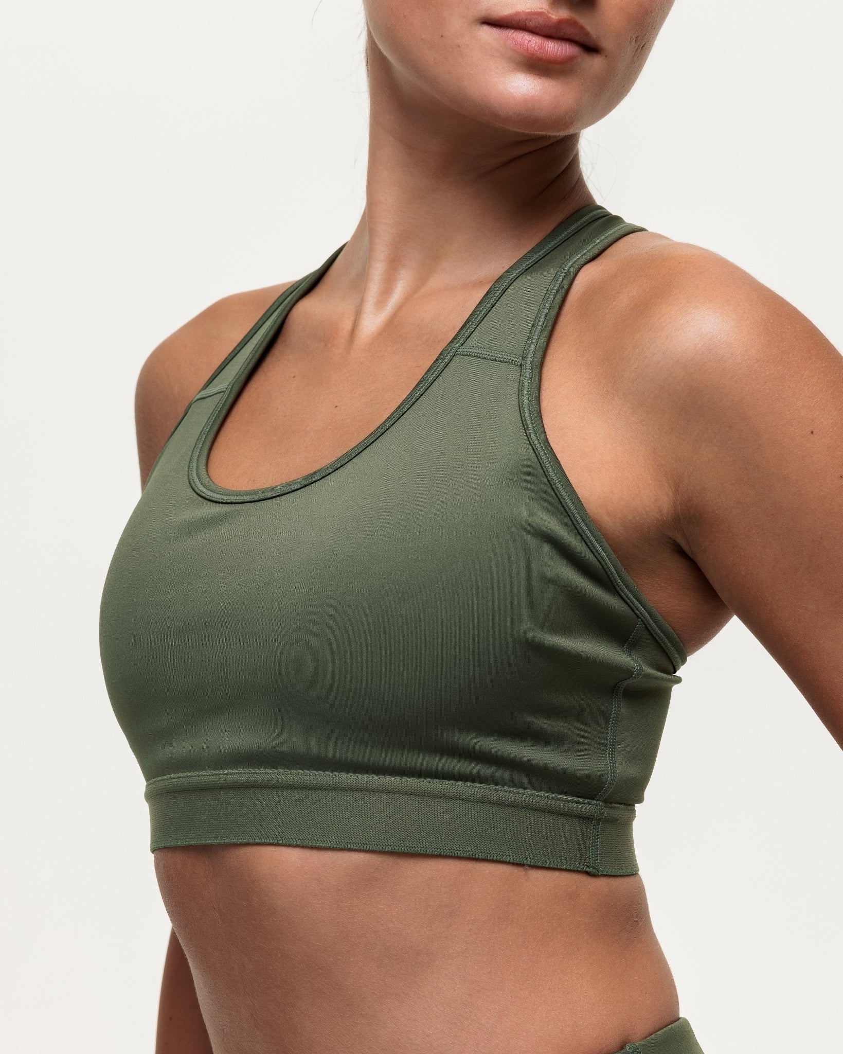 Motion Medium Support Bra - Khaki