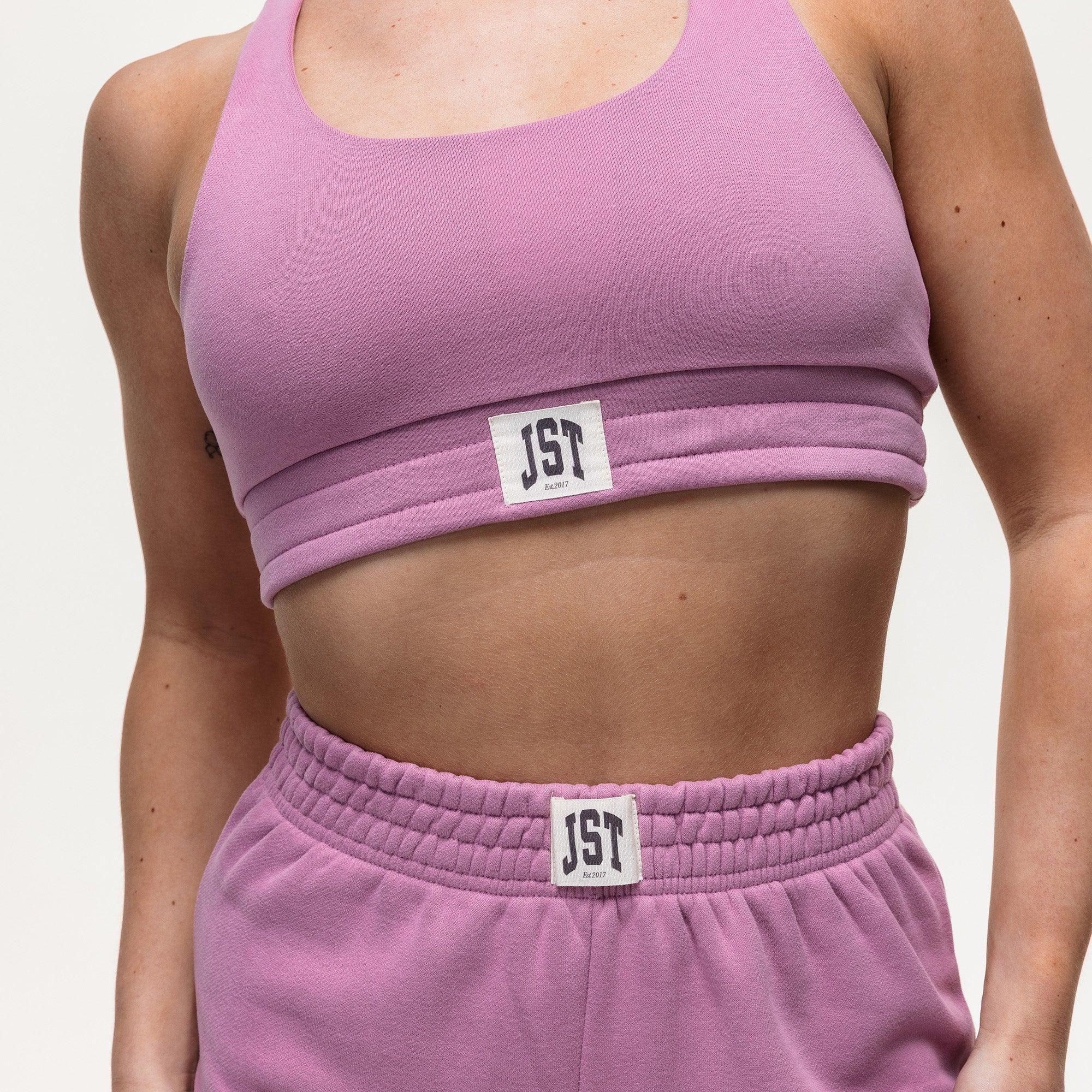 Timeout Sweatshirt Bralette - Vintage Orchid