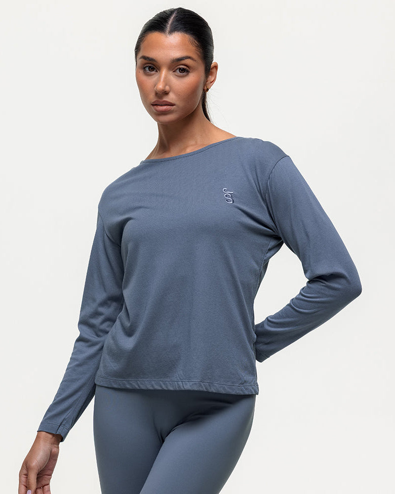 Flow Long Sleeve Tee - Graphite