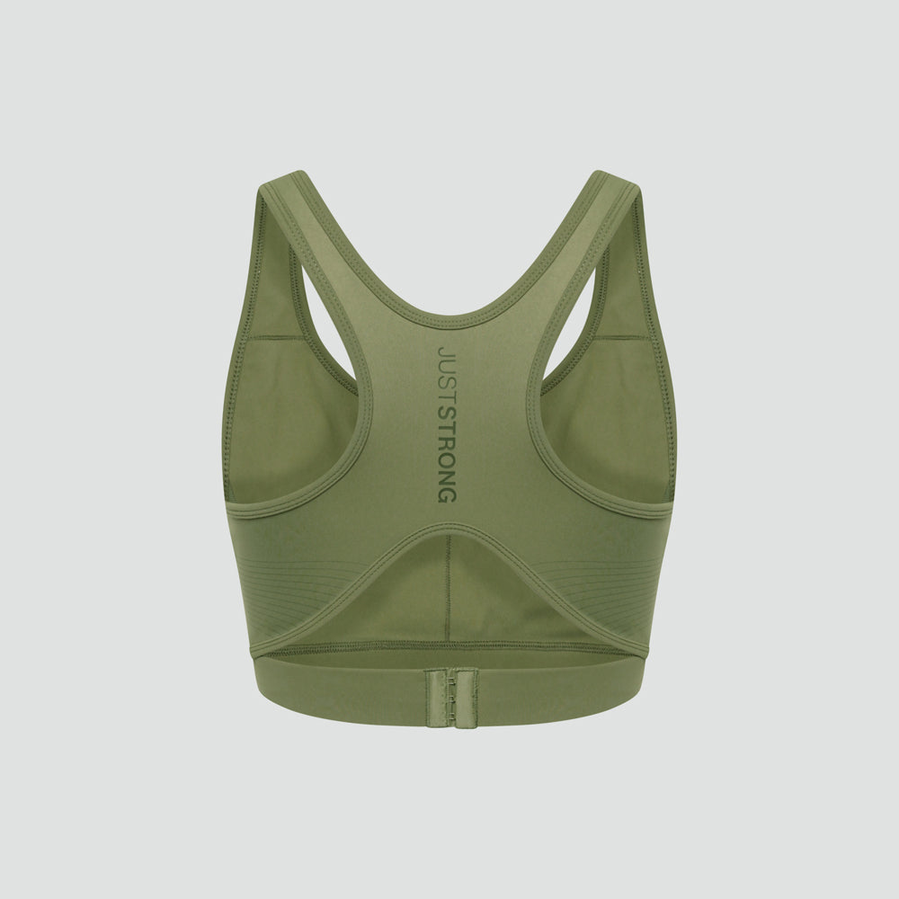 Agility Workout Bra - Military Green