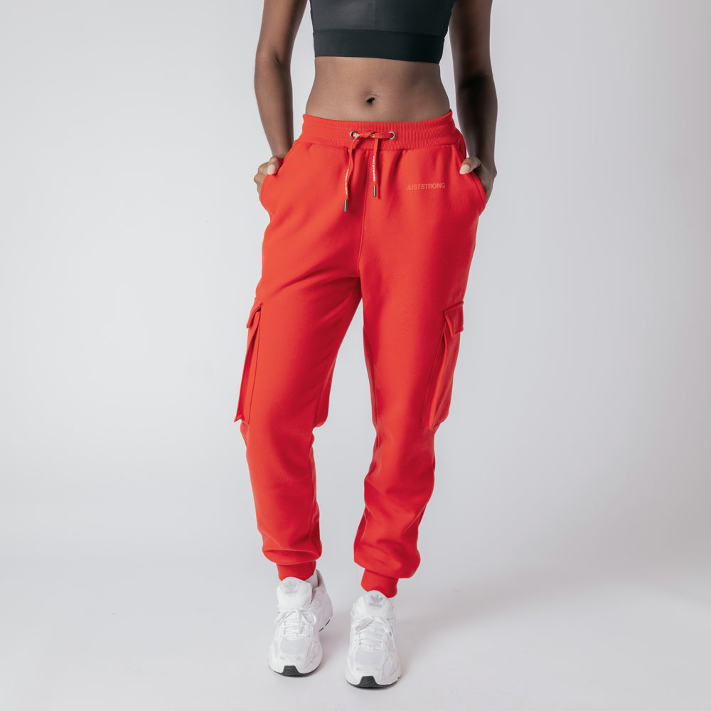 Cargo Joggers - Ruby Red