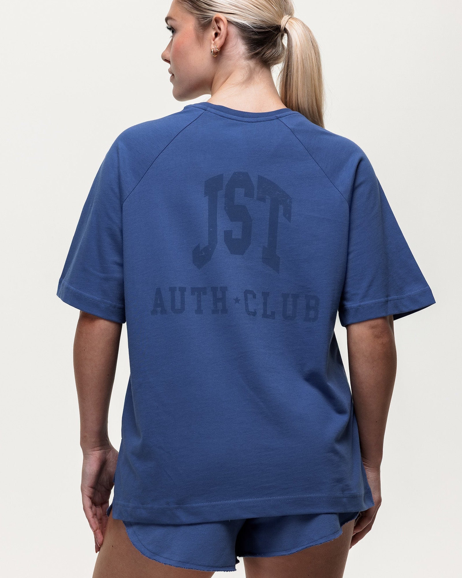 Laid Back Over Sized Tee - Vintage Indigo