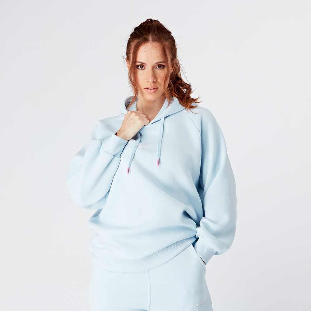 Light Blue Iris Boyfriend Hoodie