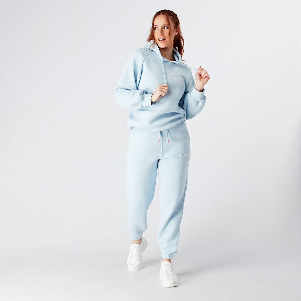 Light Blue Iris Boyfriend Hoodie